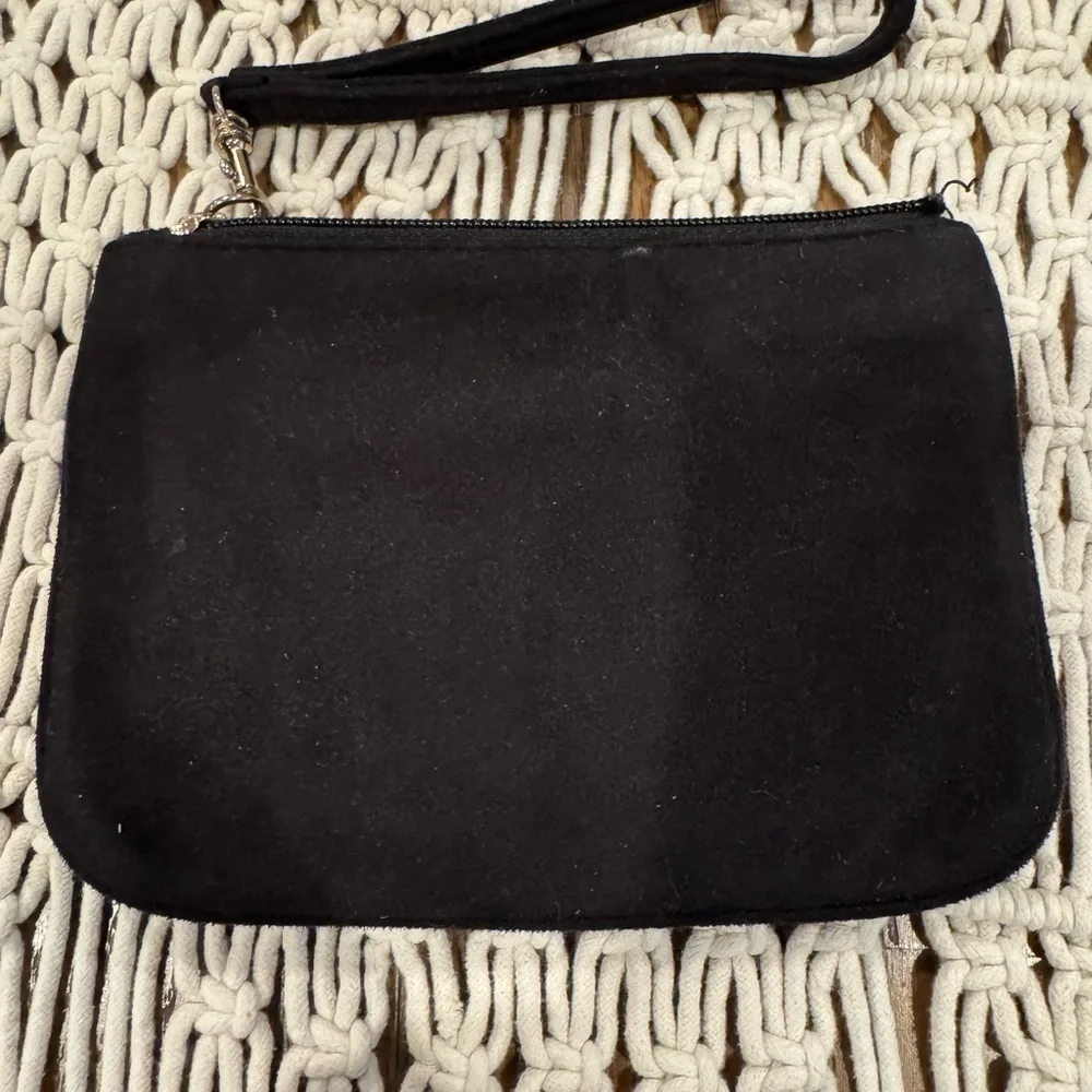 Express black sequin wristlet.